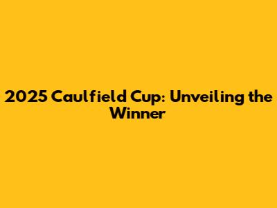 2025 Caulfield Cup: Unveiling the Winner