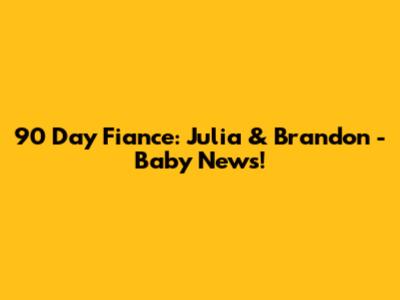 90 Day Fiance: Julia & Brandon - Baby News!
