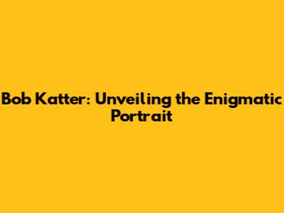 Bob Katter: Unveiling the Enigmatic Portrait