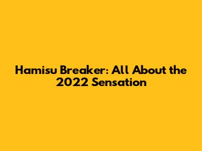 Hamisu Breaker: All About the 2022 Sensation