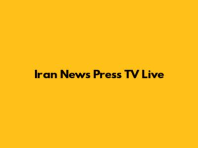 Iran News Press TV Live