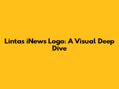 Lintas iNews Logo: A Visual Deep Dive