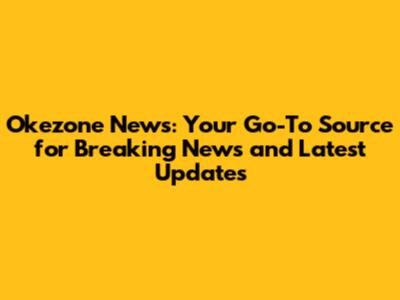 Okezone News: Your Go-To Source for Breaking News and Latest Updates