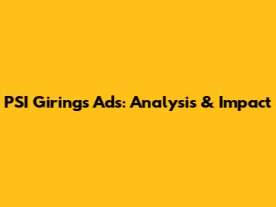 PSI Giring's Ads: Analysis & Impact