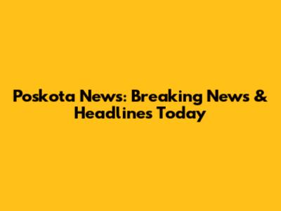 Poskota News: Breaking News & Headlines Today