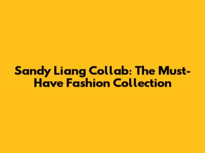 Sandy Liang Collab: The Must-Have Fashion Collection