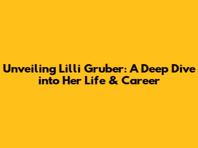 Unveiling Lilli Gruber: A Deep Dive into Her Life & Career